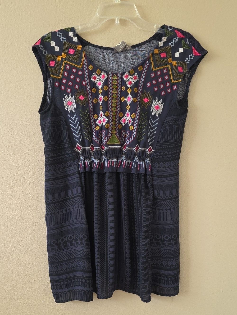 Anthropologie One September Barranco Embroidered Tunic Blouse - Size XS